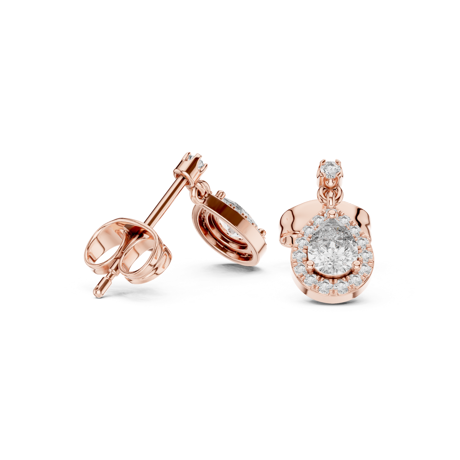 Gold Earrings 3-10004E_113_M, Rose Gold
