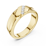 Gold Ring DDLR-427, Yellow Gold, view 2