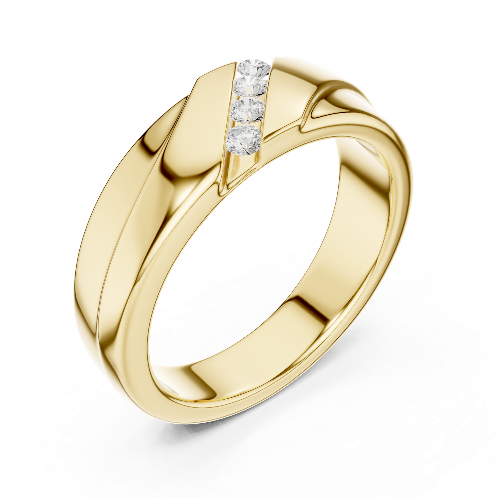 Gold Ring DDLR-427, Yellow Gold, view 2