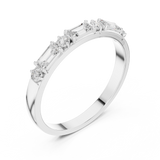 Gold Ring HLR-75, White Gold, view 2