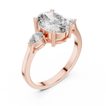 Gold Ring ALJLR-491, Rose Gold, view 2