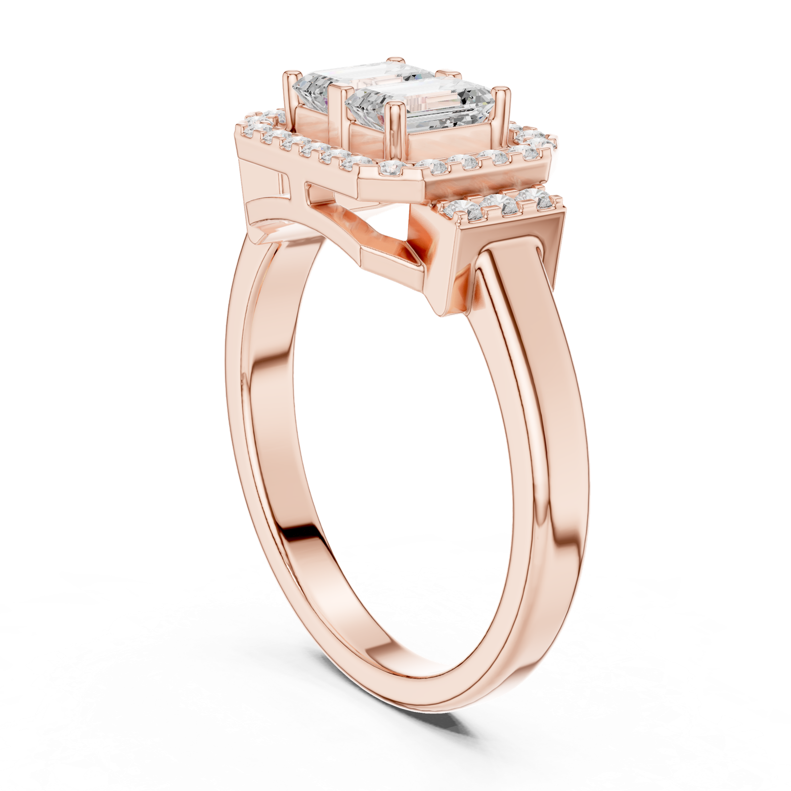 Gold Ring DDLR-534, Rose Gold