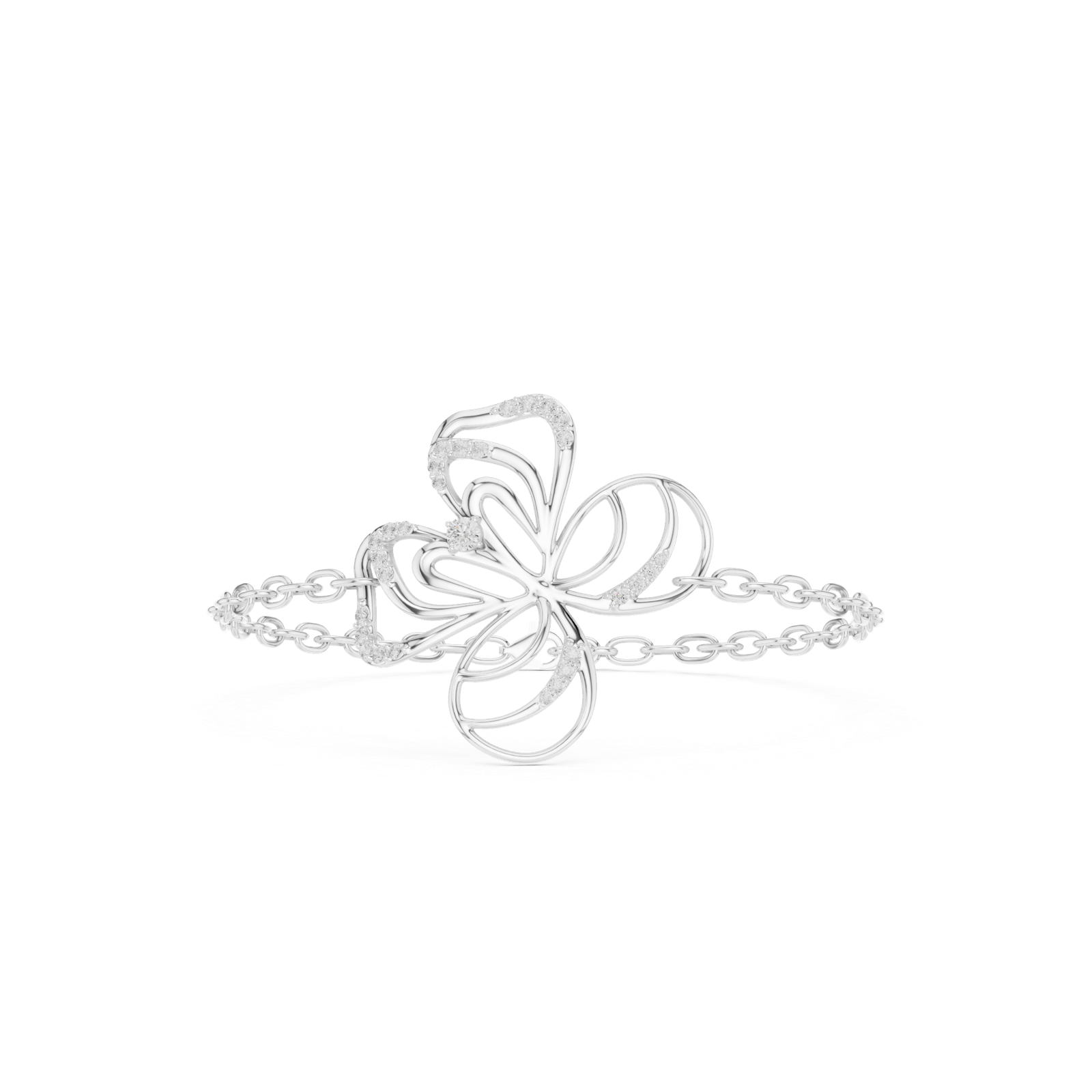 Gold Bracelet SBWB (11), White Gold, view 4