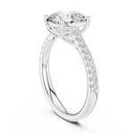 Gold Ring DDLR-728, White Gold, view 1