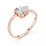 Gold Ring HLR-233, Rose Gold, view 2