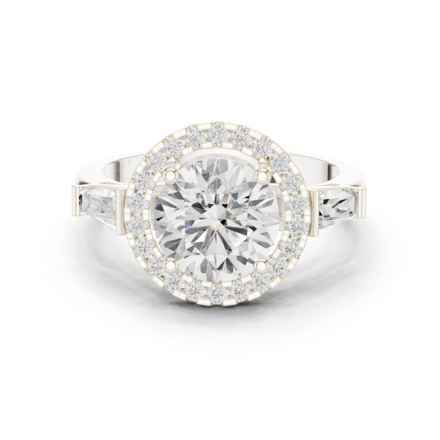 Gold Ring DDLR-342, White Gold