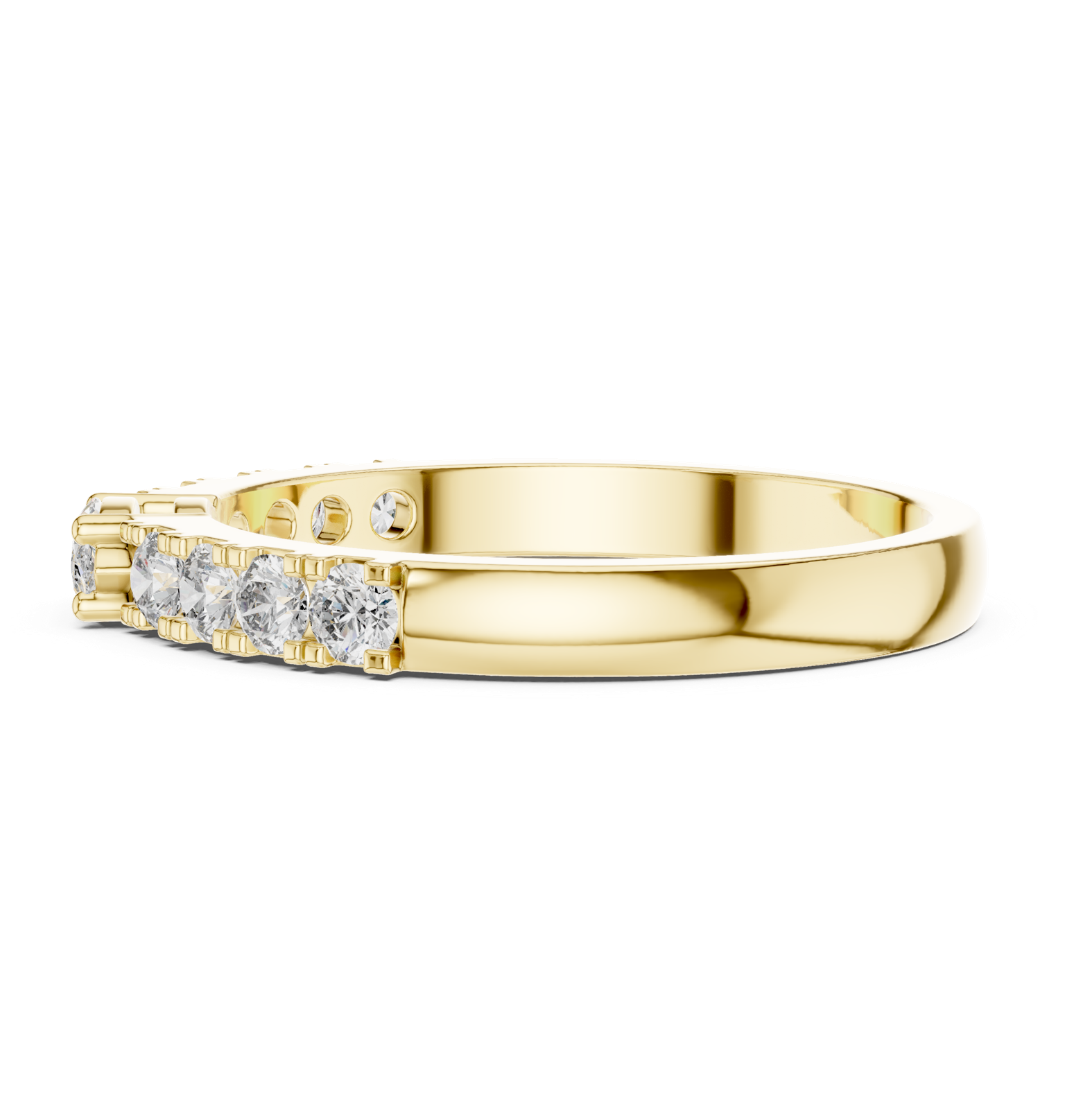 Gold Ring HLR-110, Yellow Gold, view 3