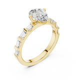 Gold Ring DDLR-1095, Yellow Gold, view 2