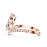 Gold Ring DDLR-1105, Rose Gold, view 3