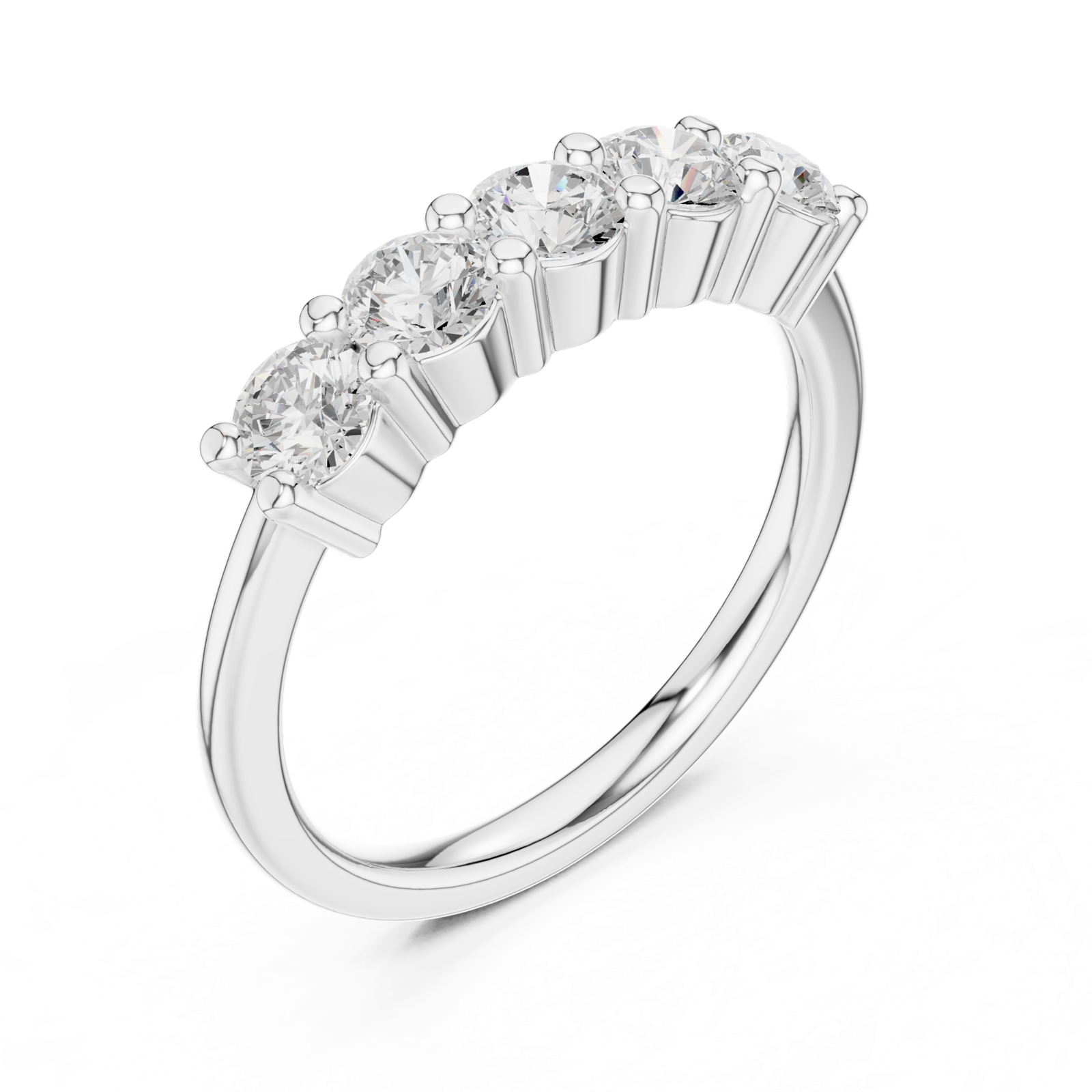 Gold Ring DDLR-615, White Gold, view 2