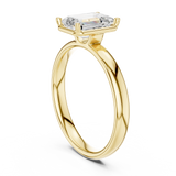Gold Jewelry, Emerald center stone, Yellow Gold, view 1