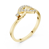 Gold Ring DR-6298, Yellow Gold, view 2