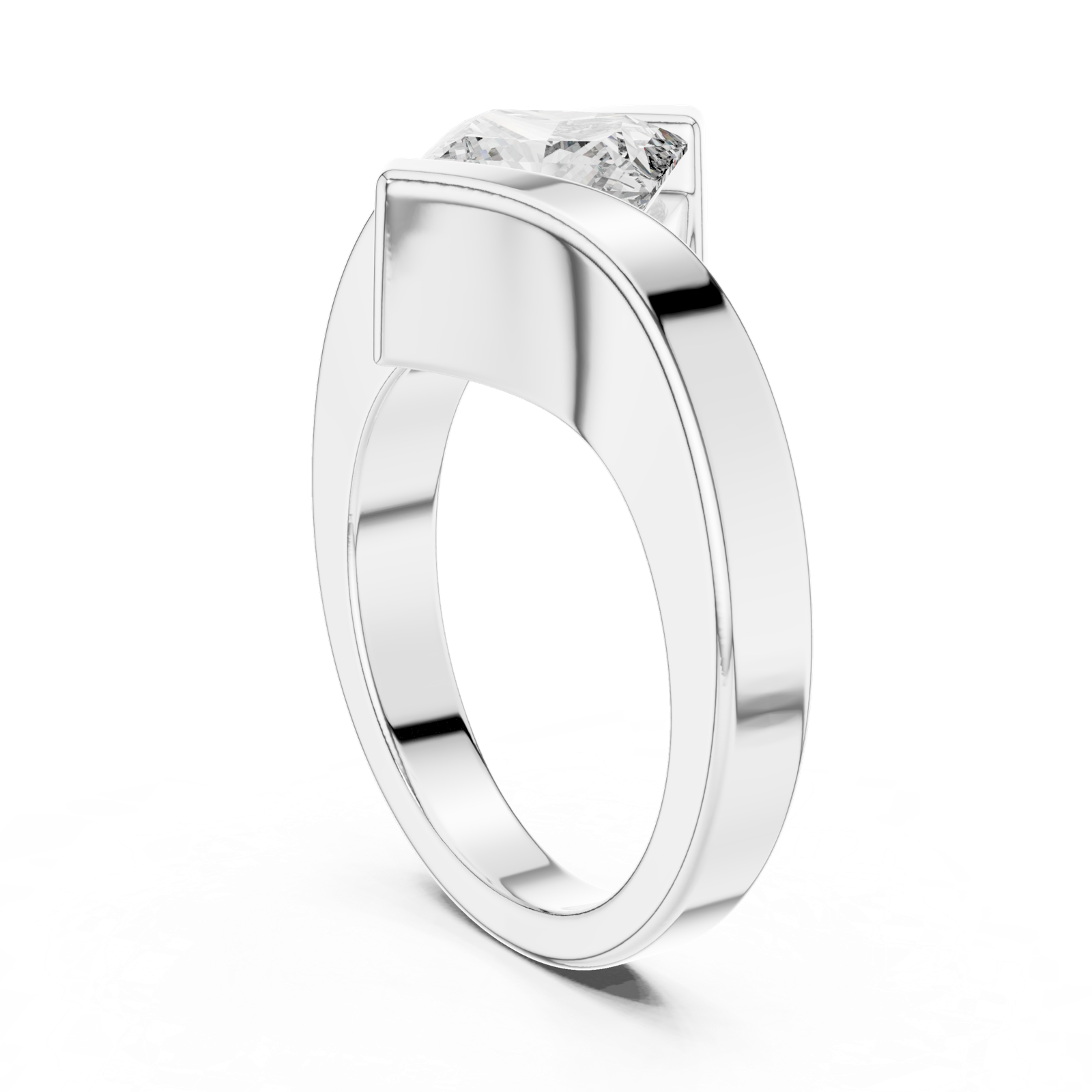 Gold Pendant 9-10051, White Gold, view 1