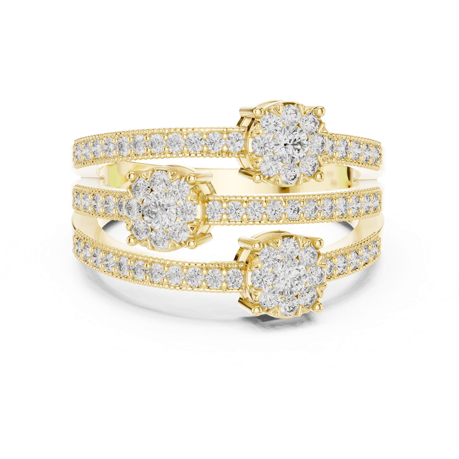 Gold Ring 19-120020L, Yellow Gold, view 4