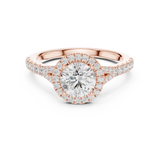 Gold Ring DDLR-914, Rose Gold, view 4