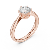 Gold Ring DDLR-561, Rose Gold, view 2