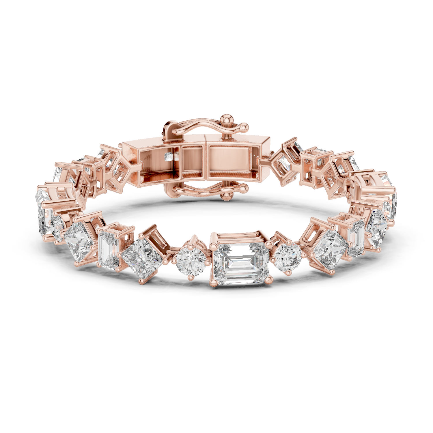 Gold Bracelet GLBR-0030, Rose Gold