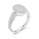 Gold Ring DDLR-758, White Gold, view 2