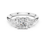 Gold Ring DDLR-853, White Gold, view 4