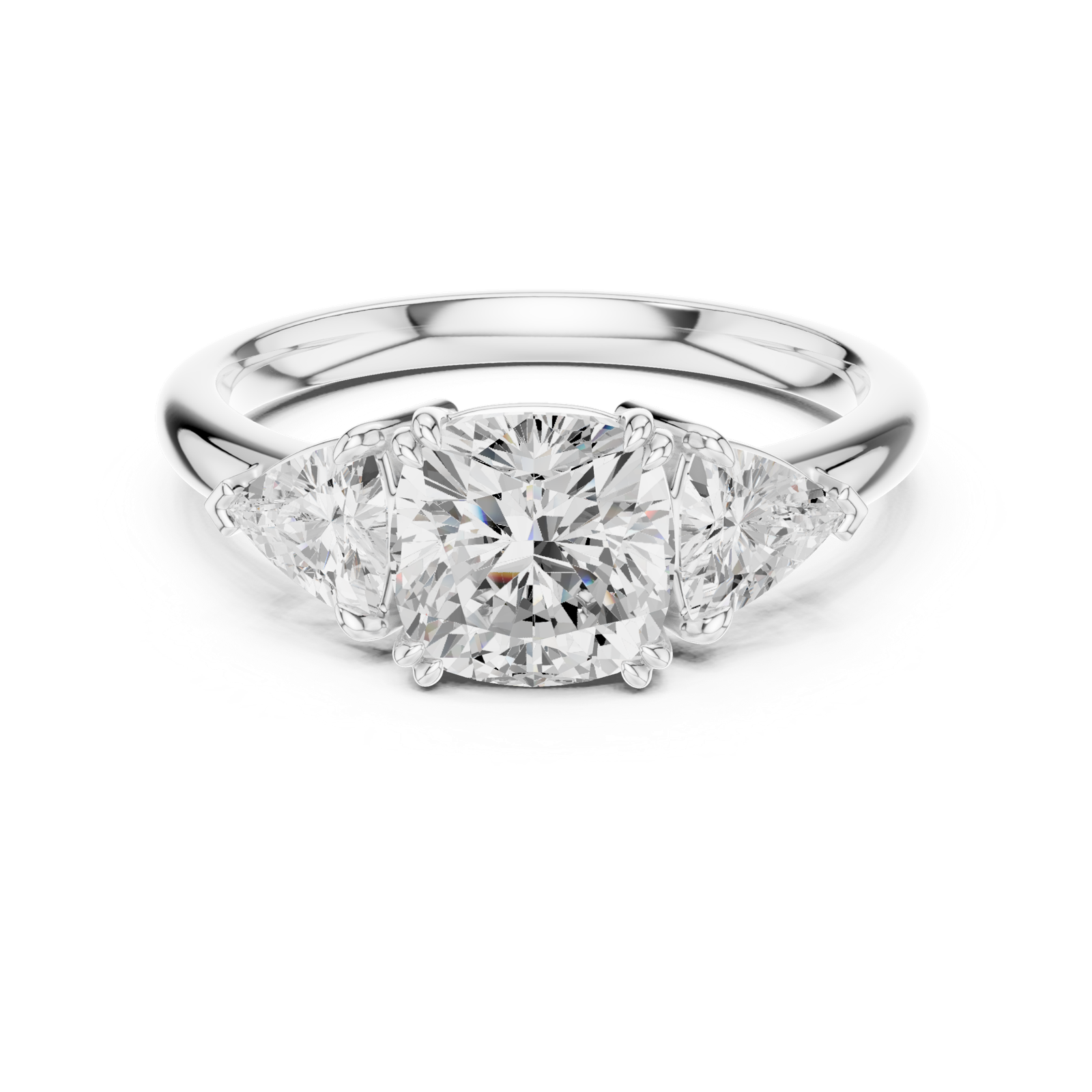 Gold Ring DDLR-853, White Gold, view 4