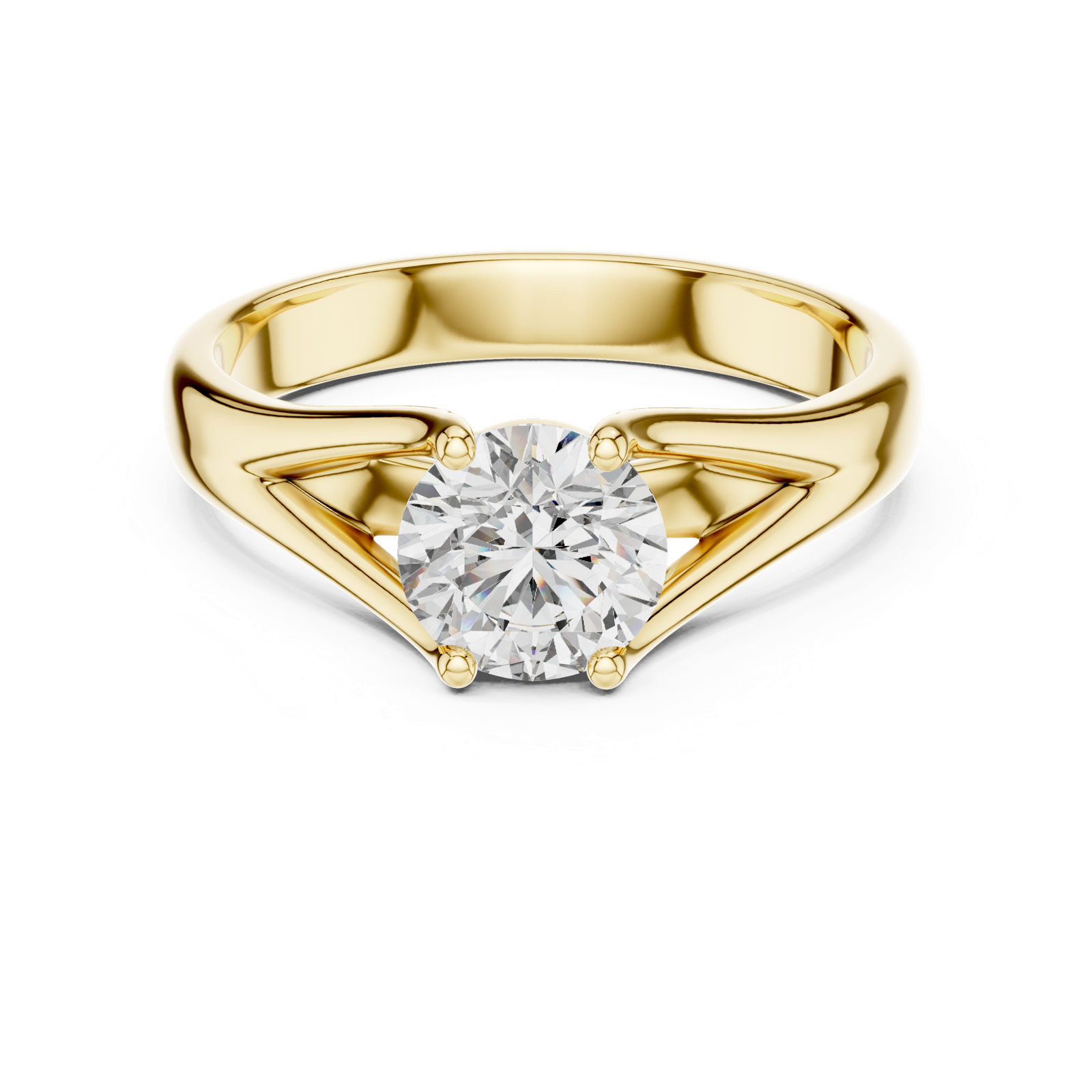 Gold Ring LR-0009, Yellow Gold, view 4