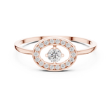 Gold Ring DR-6160, Rose Gold, view 4