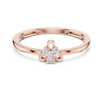Gold Ring LR-01 (92), Rose Gold, view 4