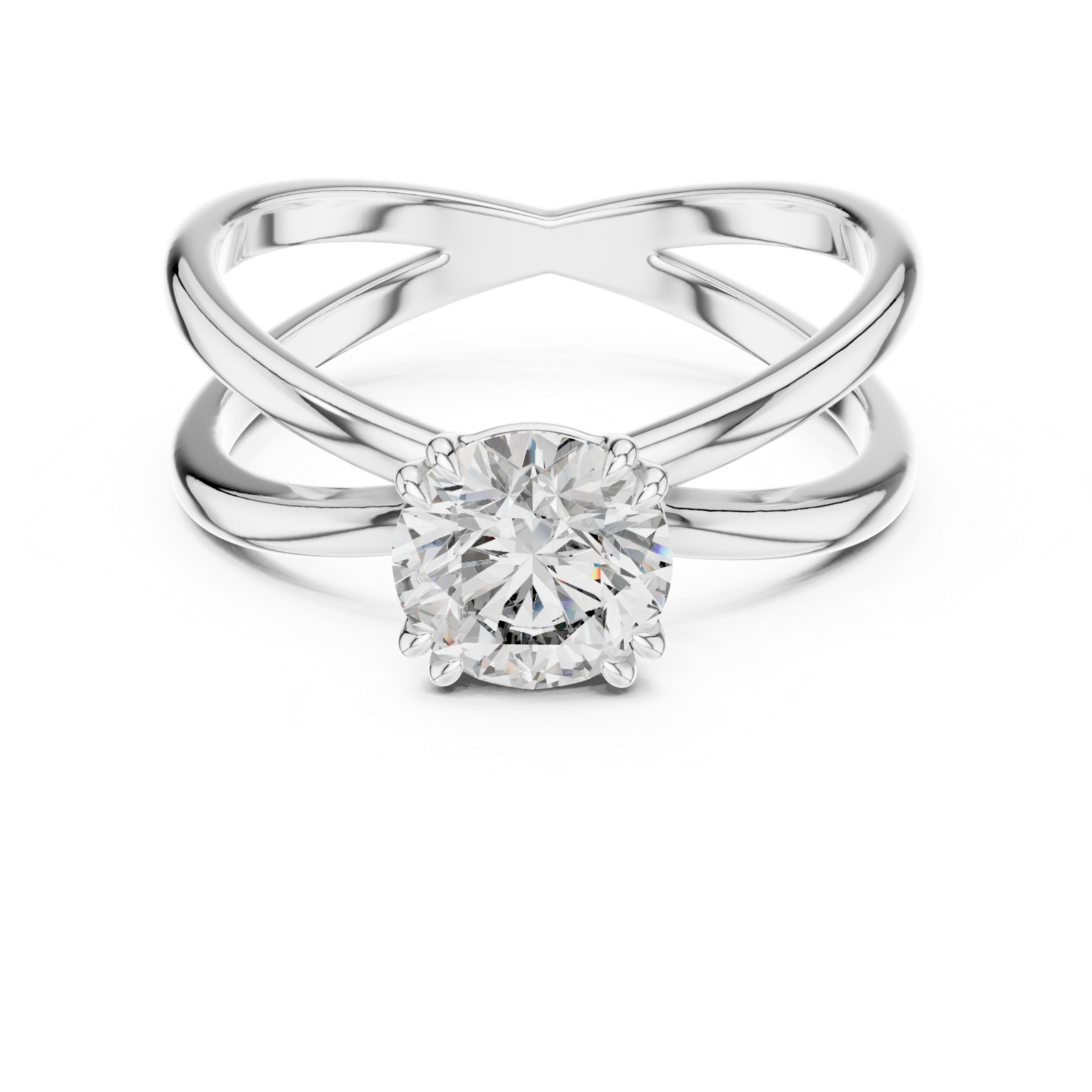 Gold Ring LR-0021, White Gold, view 4