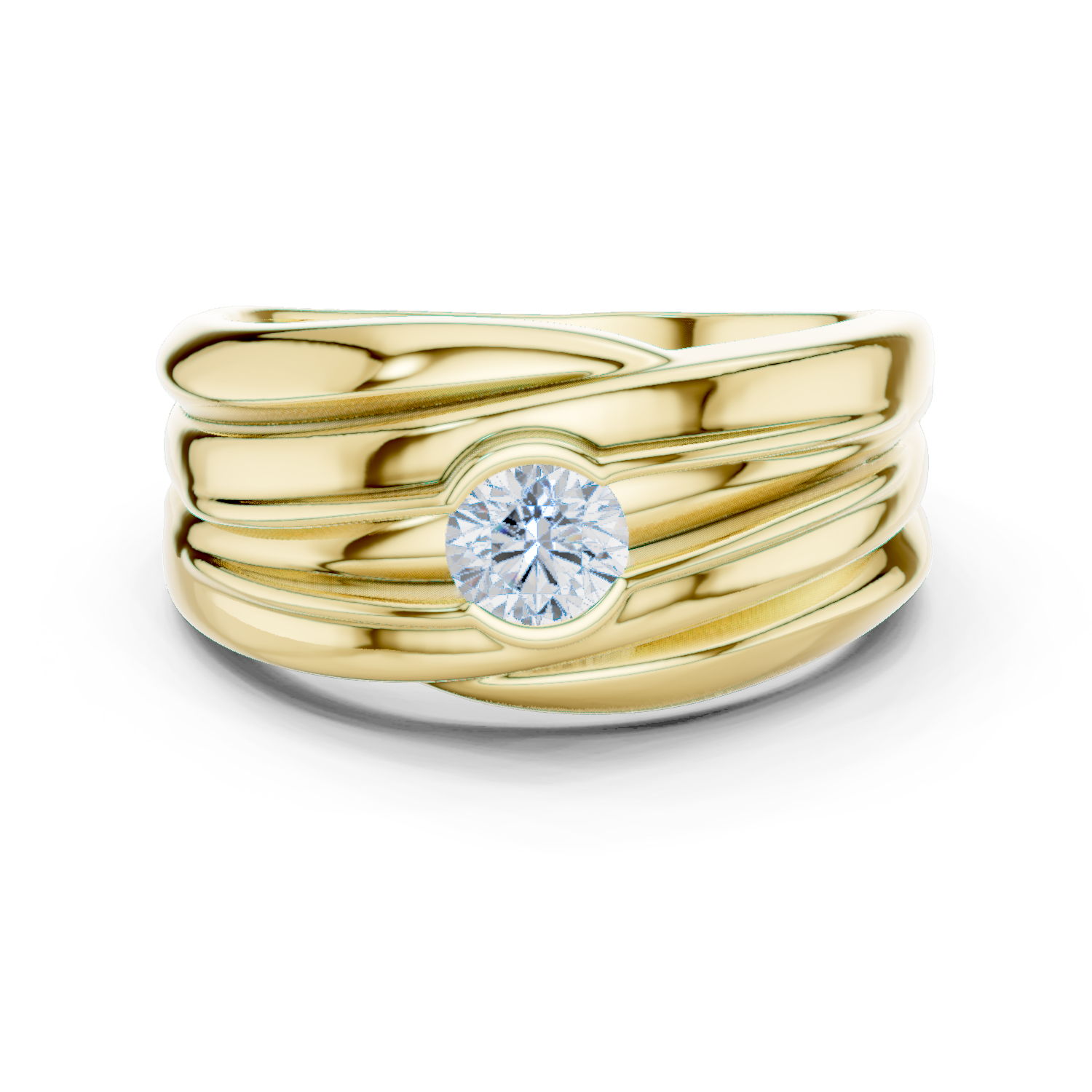 Gold Men's Ring GGR-0020, Yellow Gold