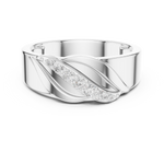 Gold Ring SBMR(27), White Gold, view 4
