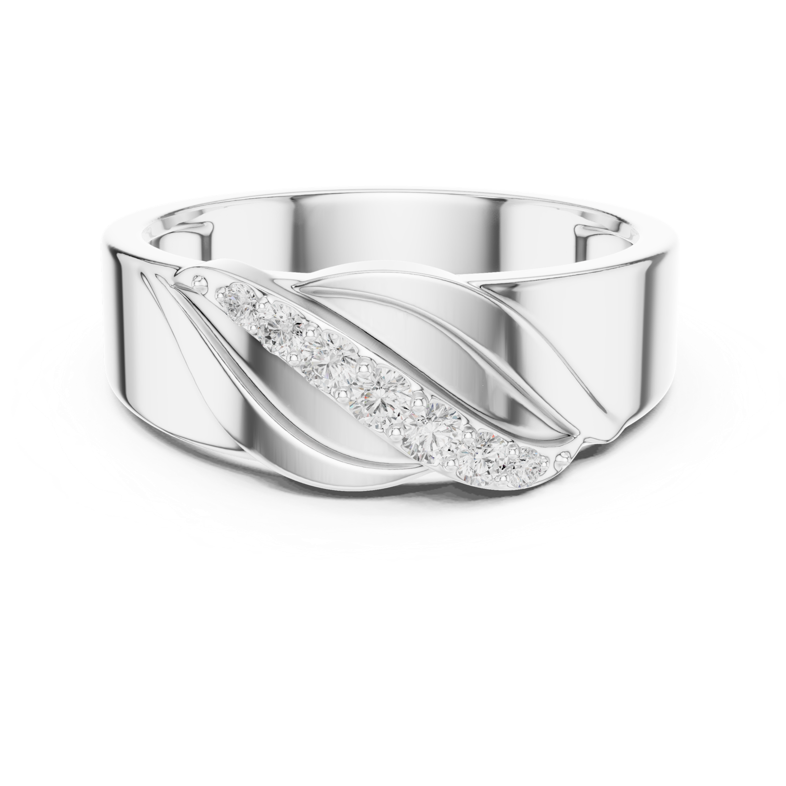 Gold Ring SBMR(27), White Gold, view 4