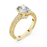 Gold Ring DDLR-166, Yellow Gold, view 2