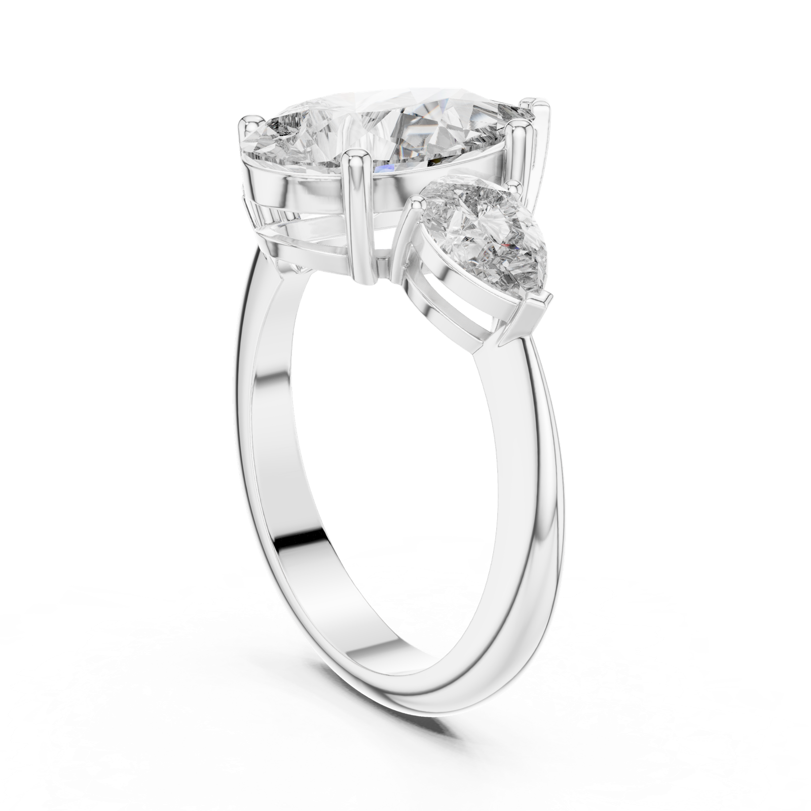Gold Pendant 9-10033L_SS5, White Gold, view 1