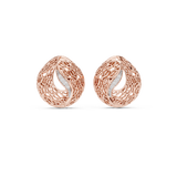 Gold Earrings 12-10011@E, Rose Gold