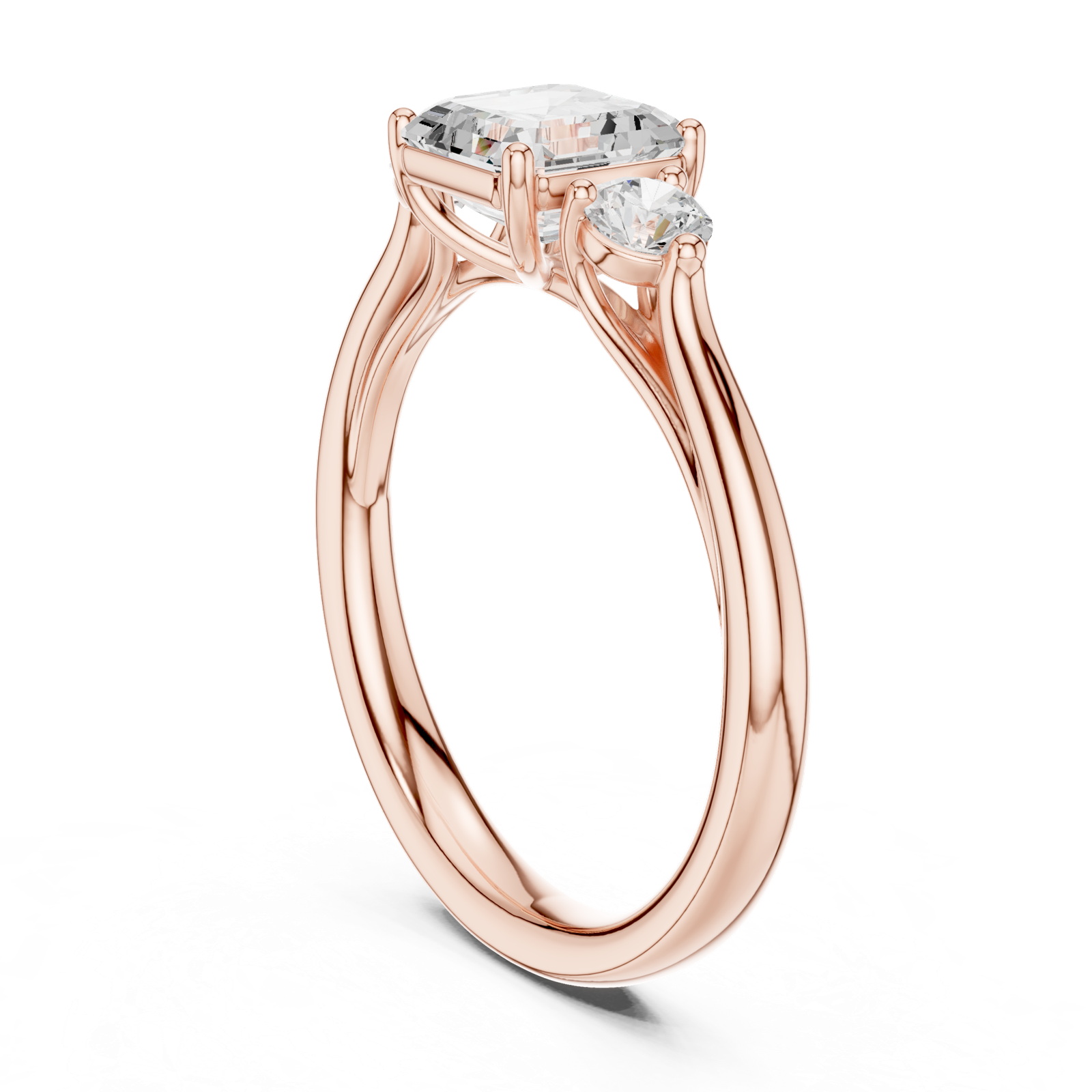 Gold Ring DDLR-724, Rose Gold, view 1