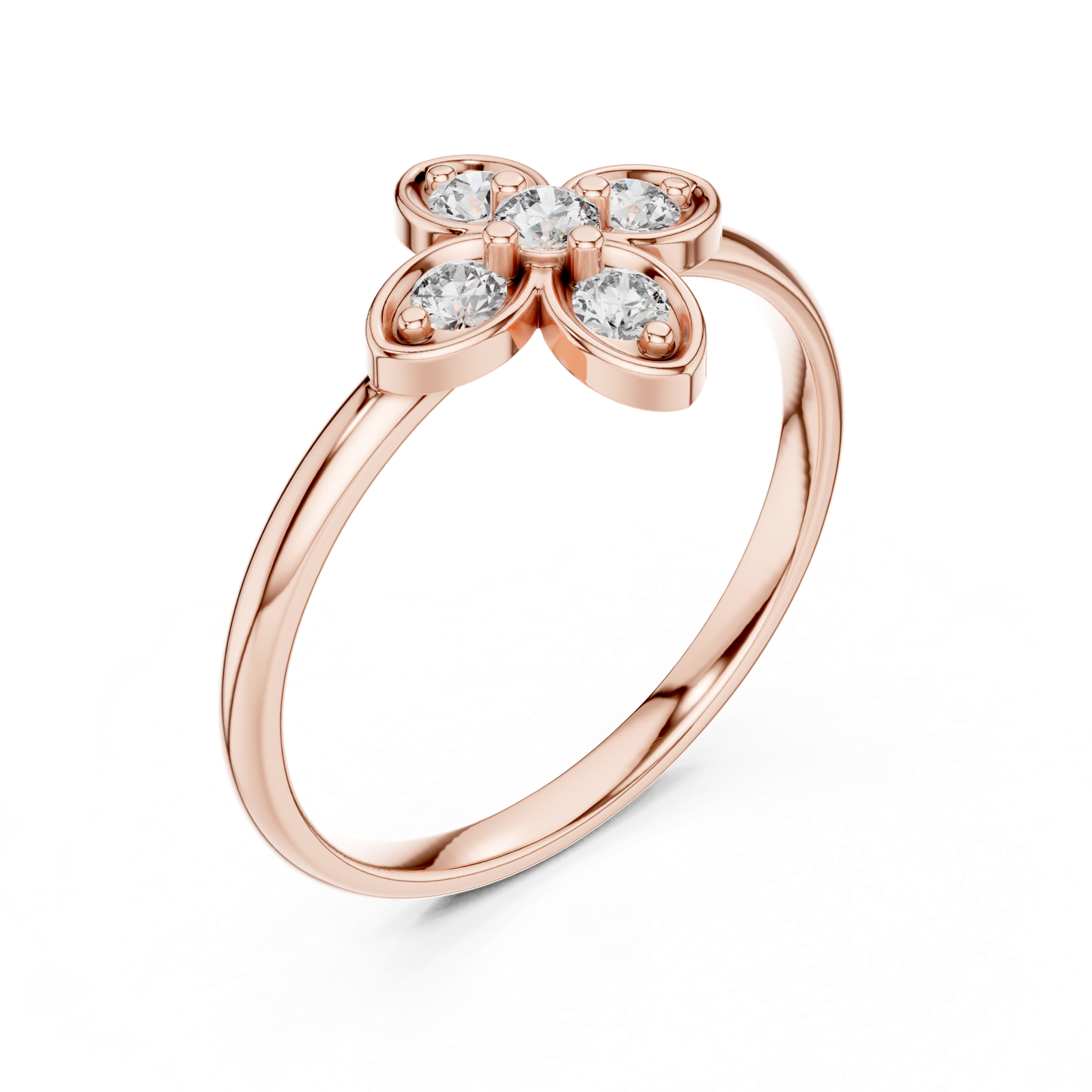 Gold Ring Ledis Ring, Rose Gold, view 2