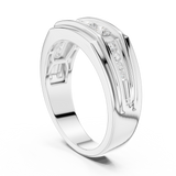 Gold Men's Ring GGR-0014, White Gold, view 1
