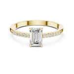 Gold Ring HLR-257, Yellow Gold, view 4