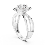 Gold Ring LR-0096, White Gold
