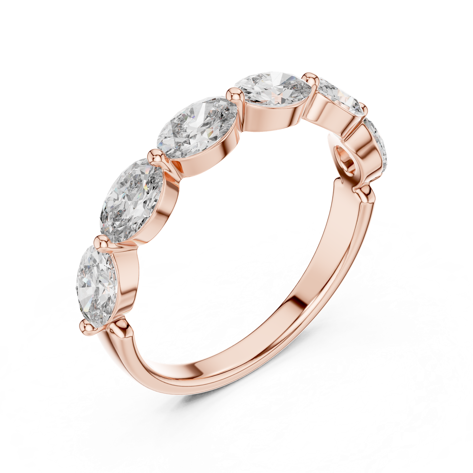 Gold Ring DDLR-002, Rose Gold, view 2