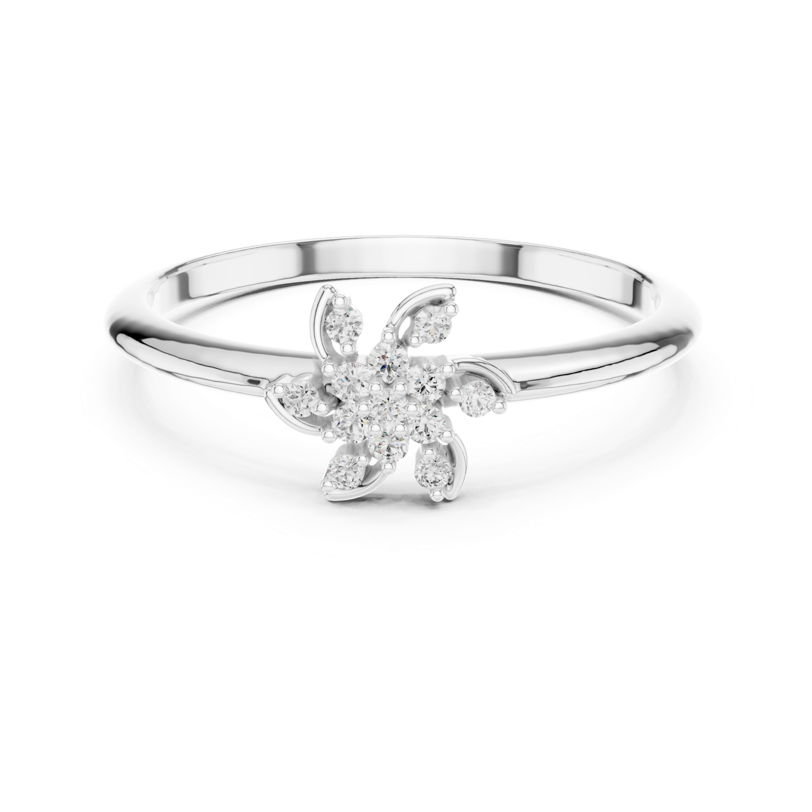 Gold Ring 1 (449), White Gold, view 4