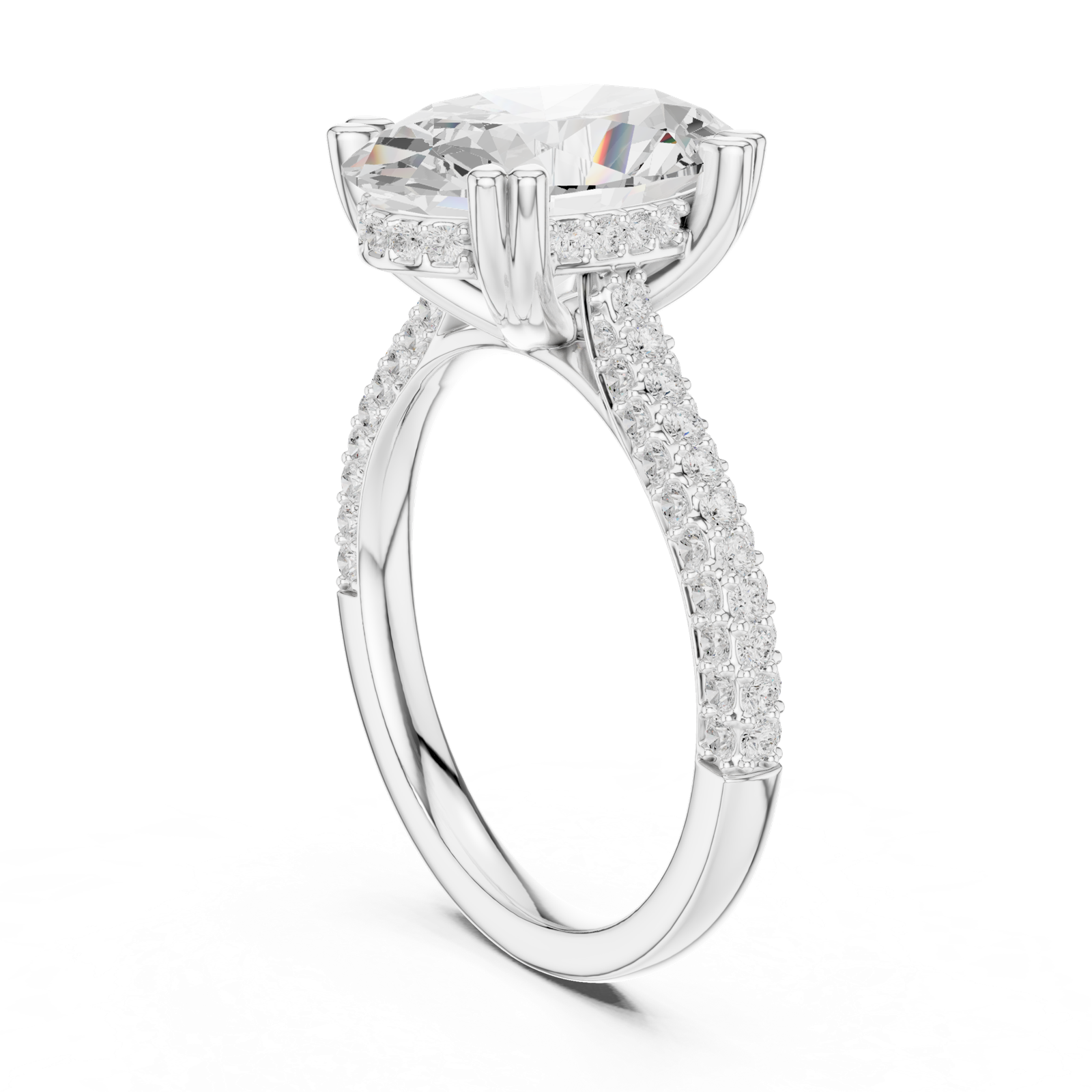 Gold Ring DDLR-956, White Gold