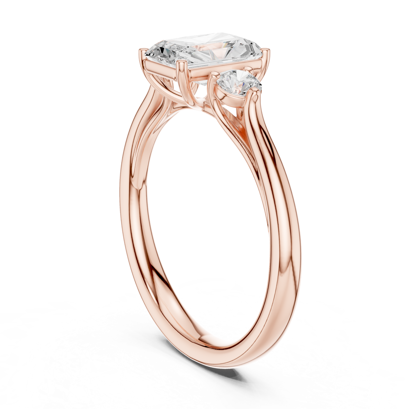 Gold Ring DDLR-725, Rose Gold, view 1