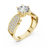 Gold Ring LR-0094, Yellow Gold, view 2