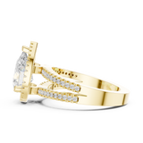 Gold Ring DDLR-350, Yellow Gold, view 3