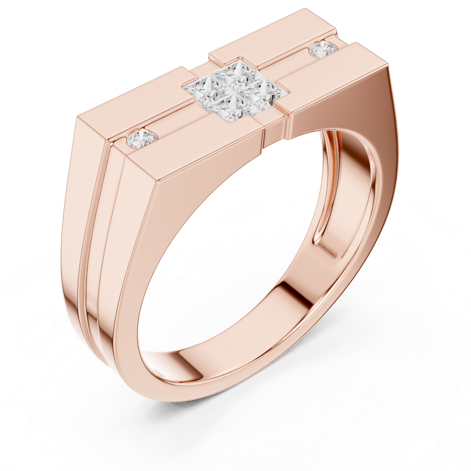 Gold Ring SBMR(48), Rose Gold, view 2