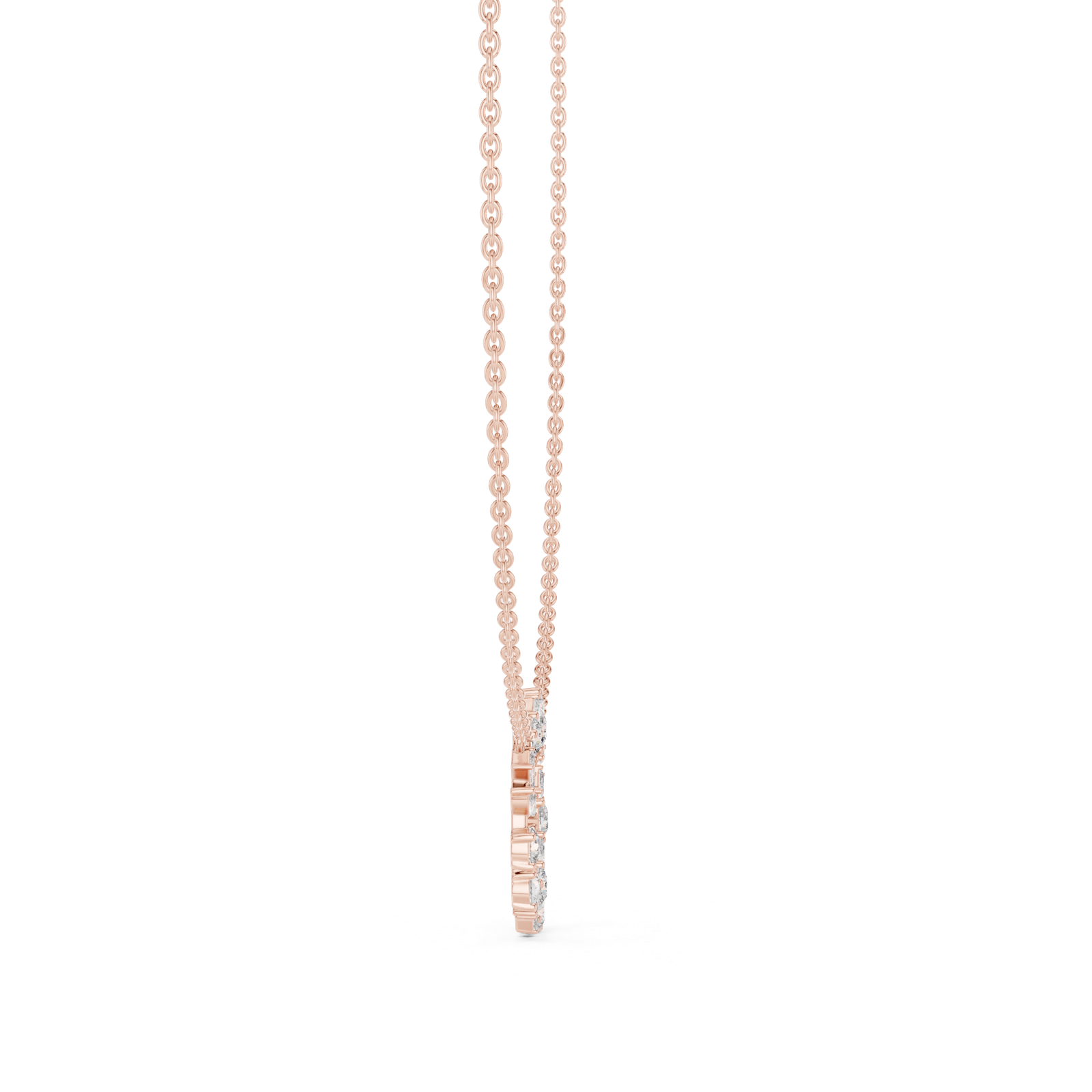 Gold Pendant GNK-0011, Rose Gold, view 3