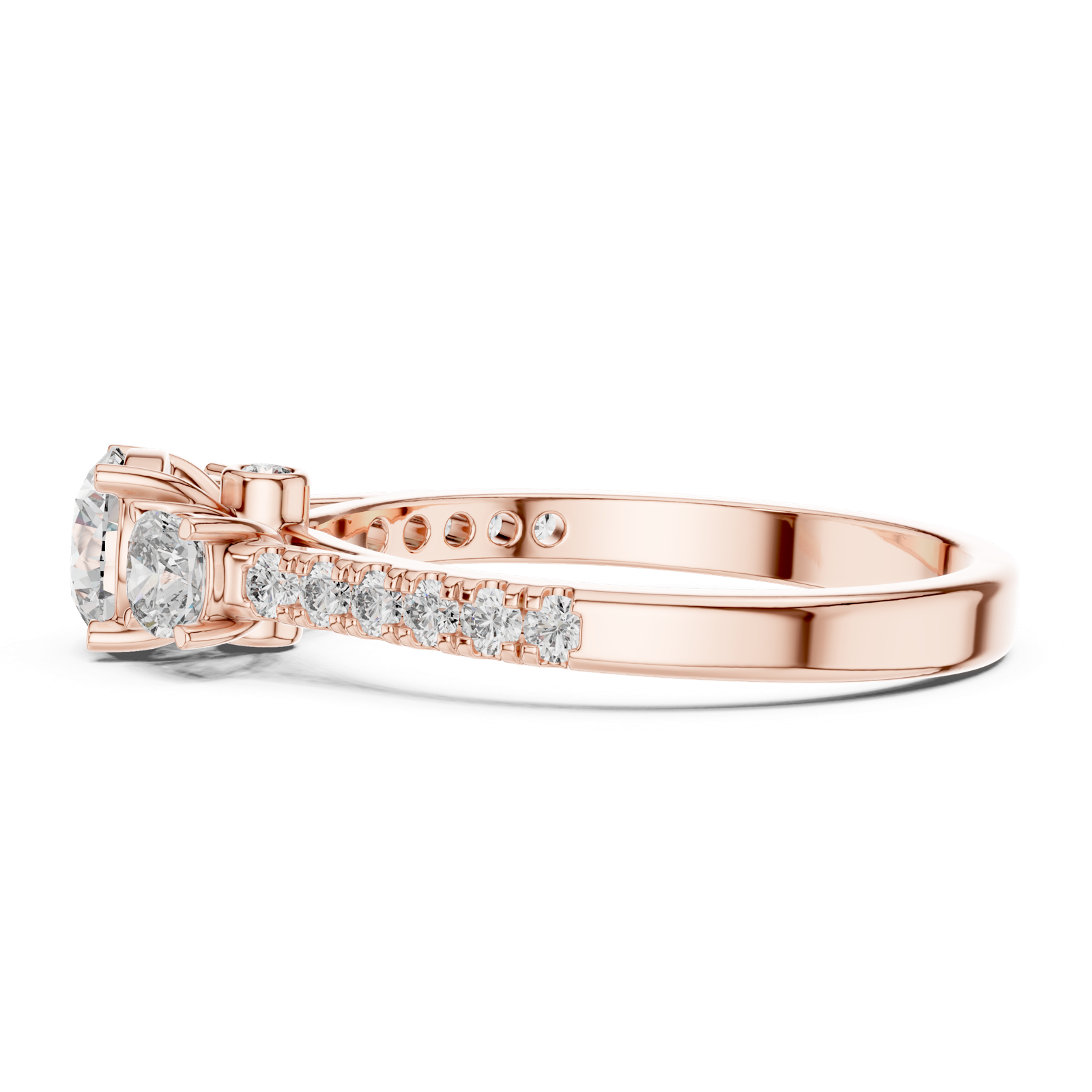 Gold Ring LR-0033, Rose Gold, view 3