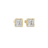 Gold Earrings AER-107, Yellow Gold, view 4