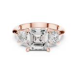 Gold Ring DDLR-899, Rose Gold, view 4